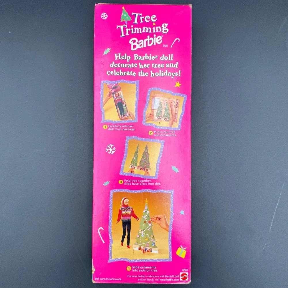 Mattel Tree Trimming Barbie Special Edition 22967‎ Doll - Picture 5 of 10